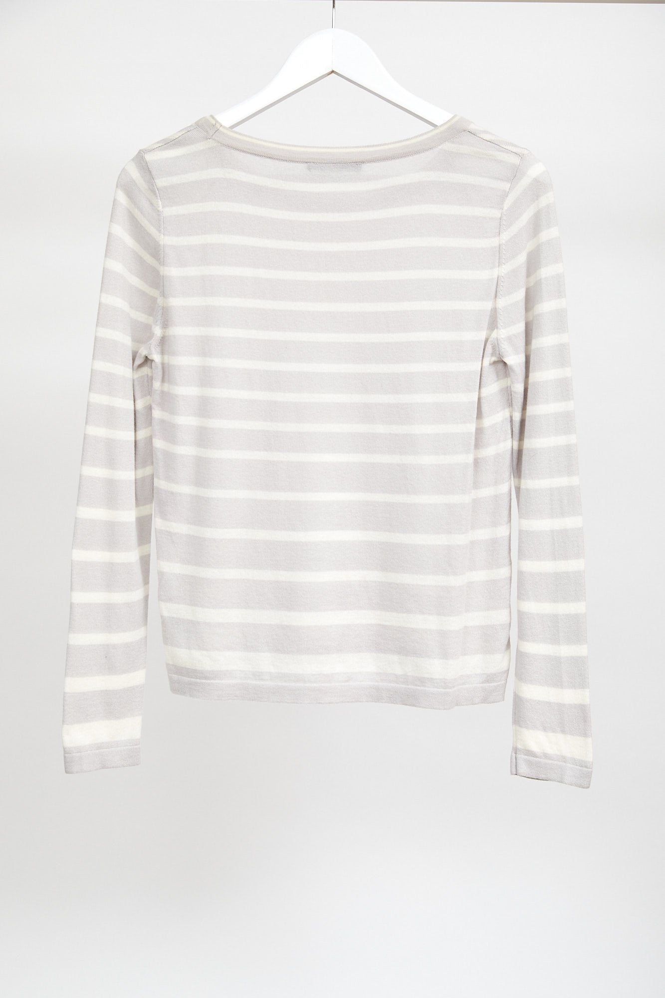 Womens Autograph Grey and white Stripe Sweater: Size Small