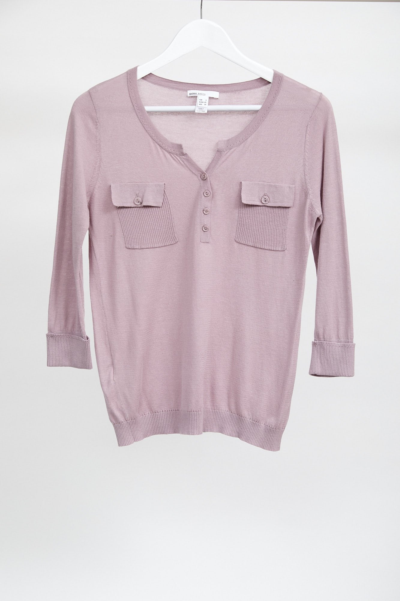 Womens Purple button up Sweater: Size Small