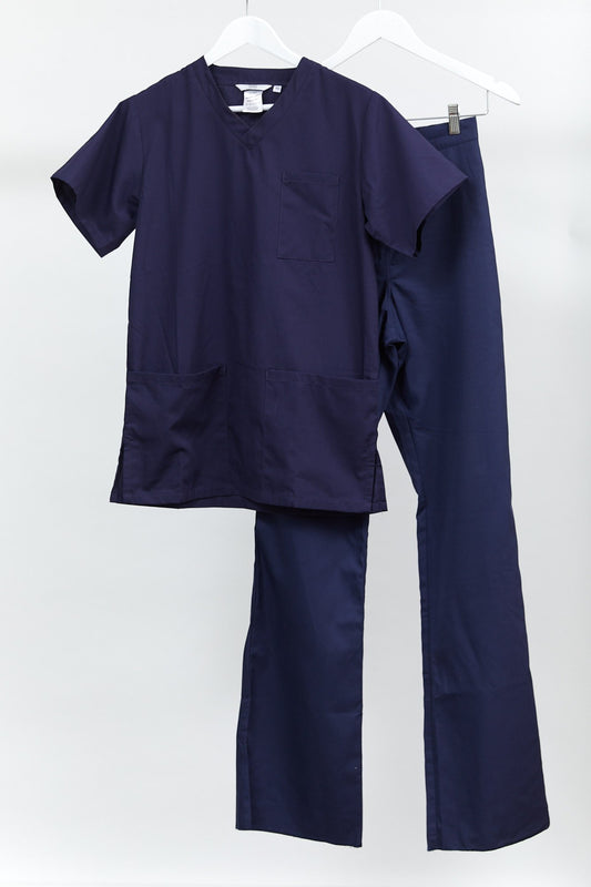 Womens Navy Medical Scrubs Uniform: Size Extra Small