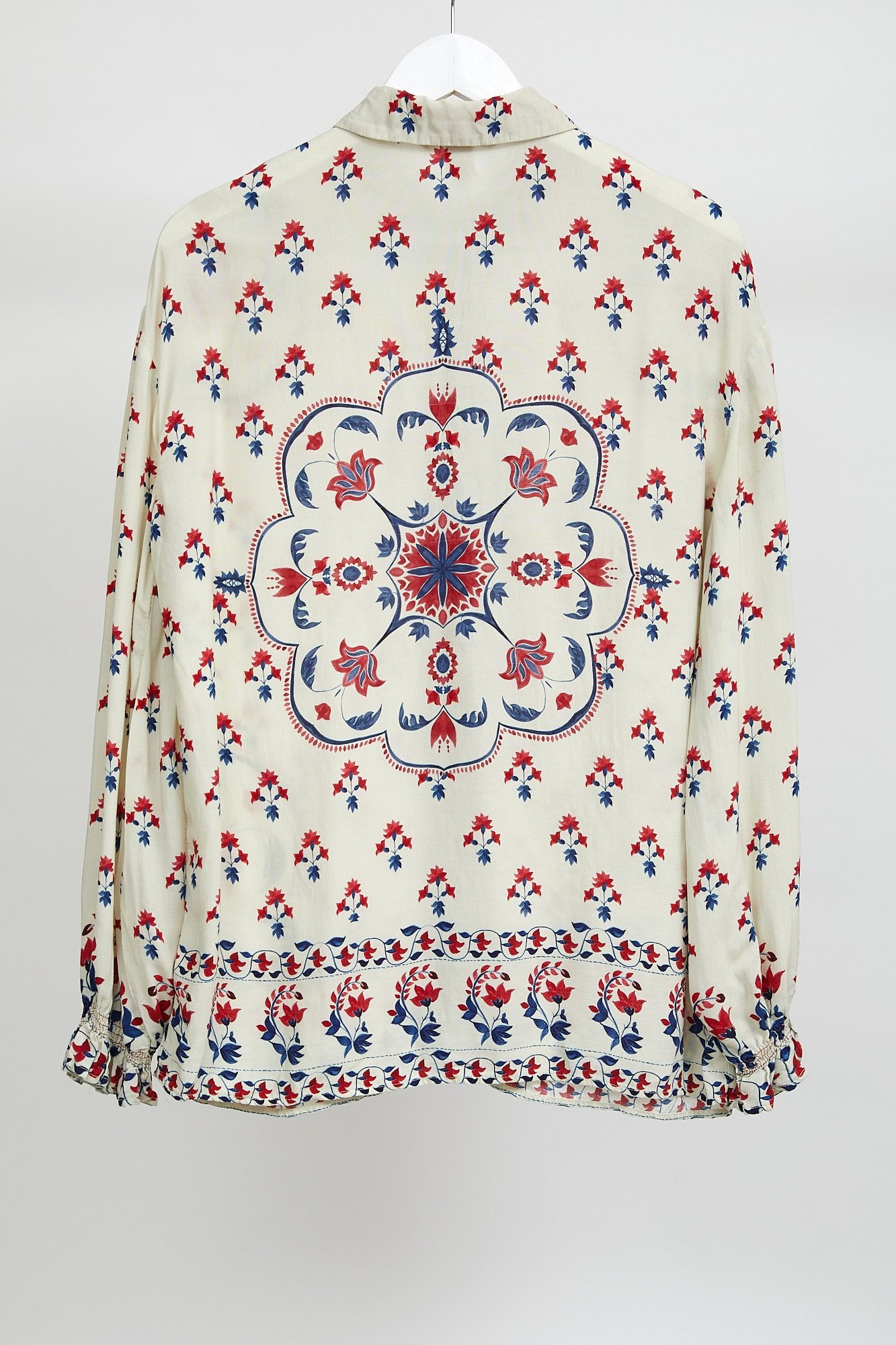 Womens H&M White Multi Pattern Shirt: Size Small