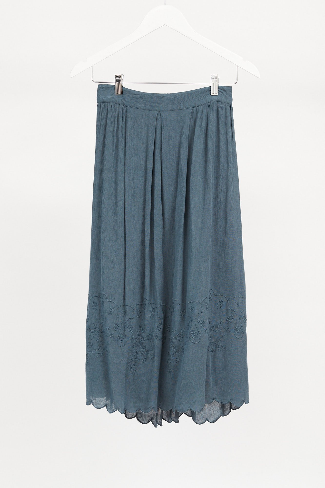 Womens Teal Maxi Skirt: Size Small/ Medium