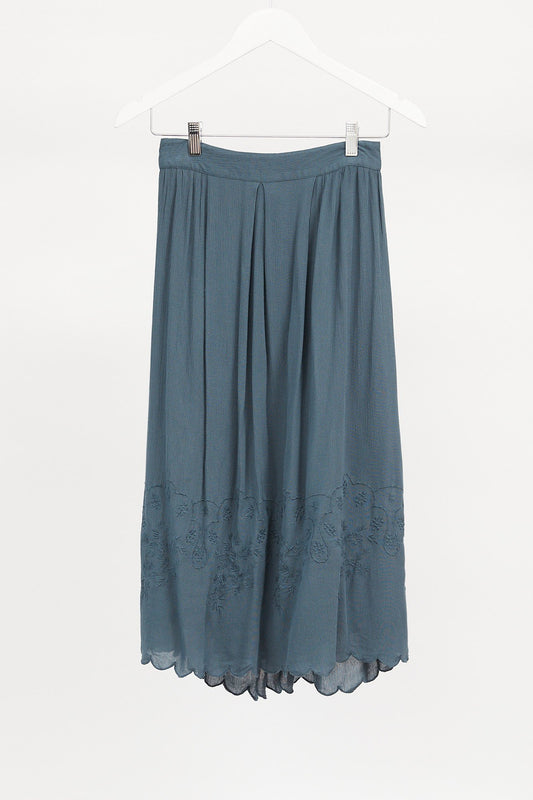 Womens Teal Maxi Skirt: Size Small/ Medium