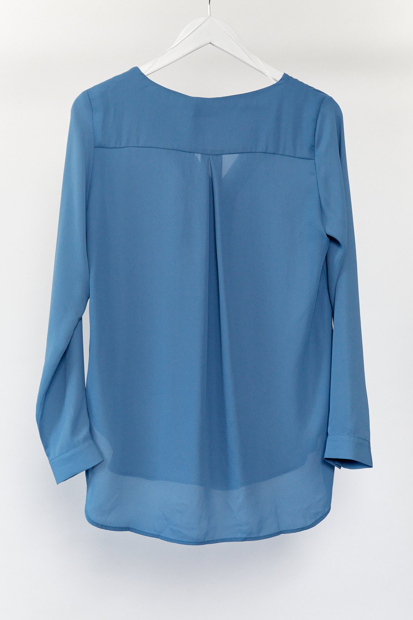 Womens Vila blue open neck blouse size 10