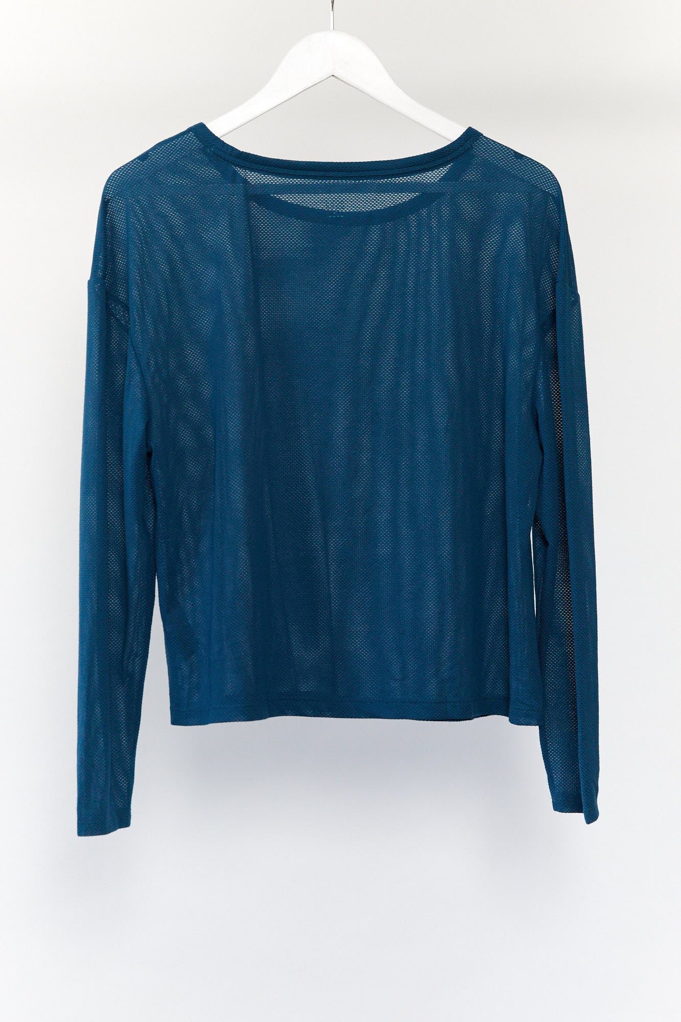 Womens Blue Mesh Sport Top Size 14