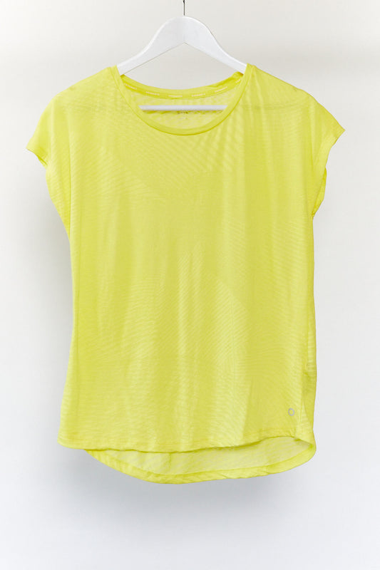 Yellow M&S Sport top Size 8