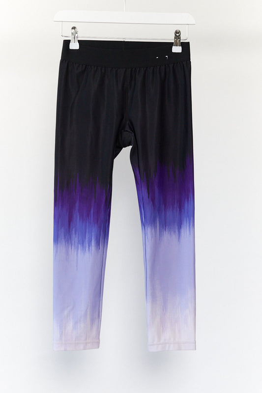 Black & Purple Sport Legging Size Small