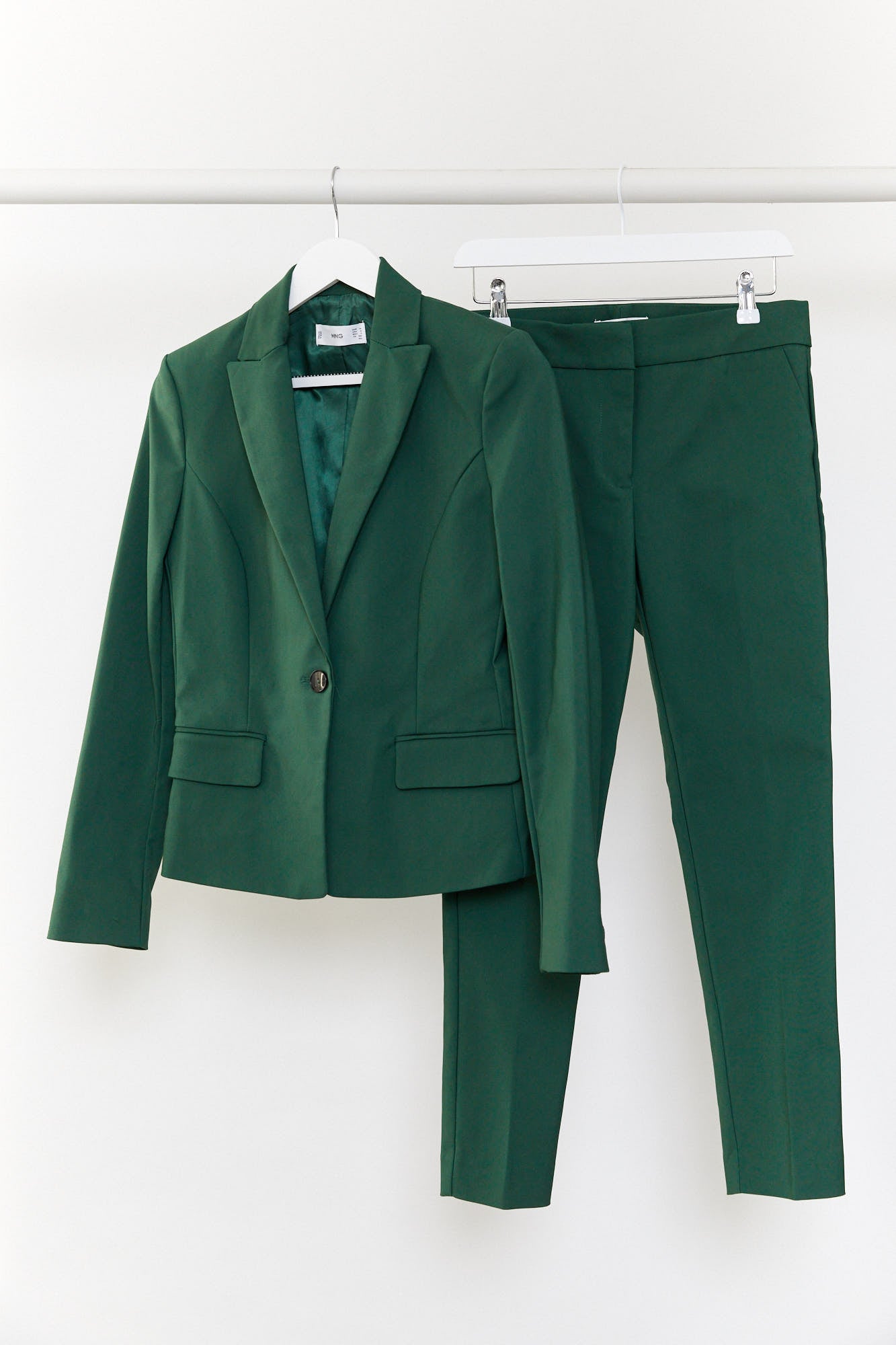 Womens Mango green suit trouser size 10
