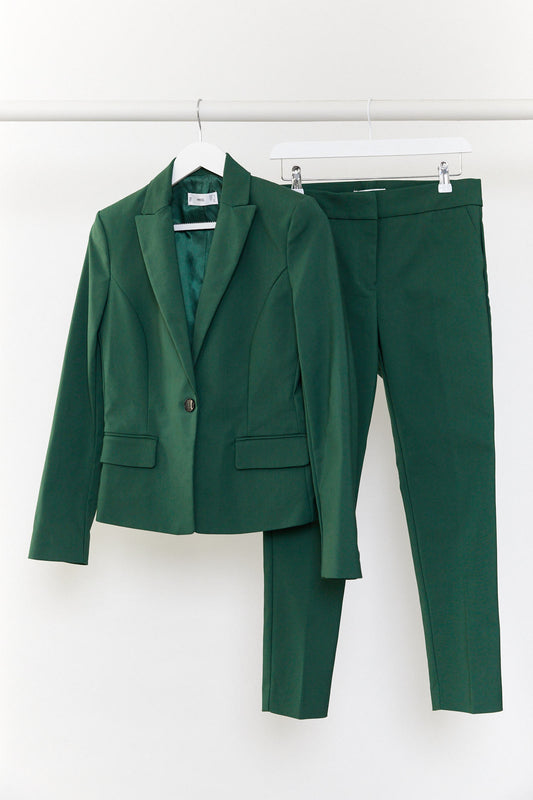 Womens Mango green suit size 10