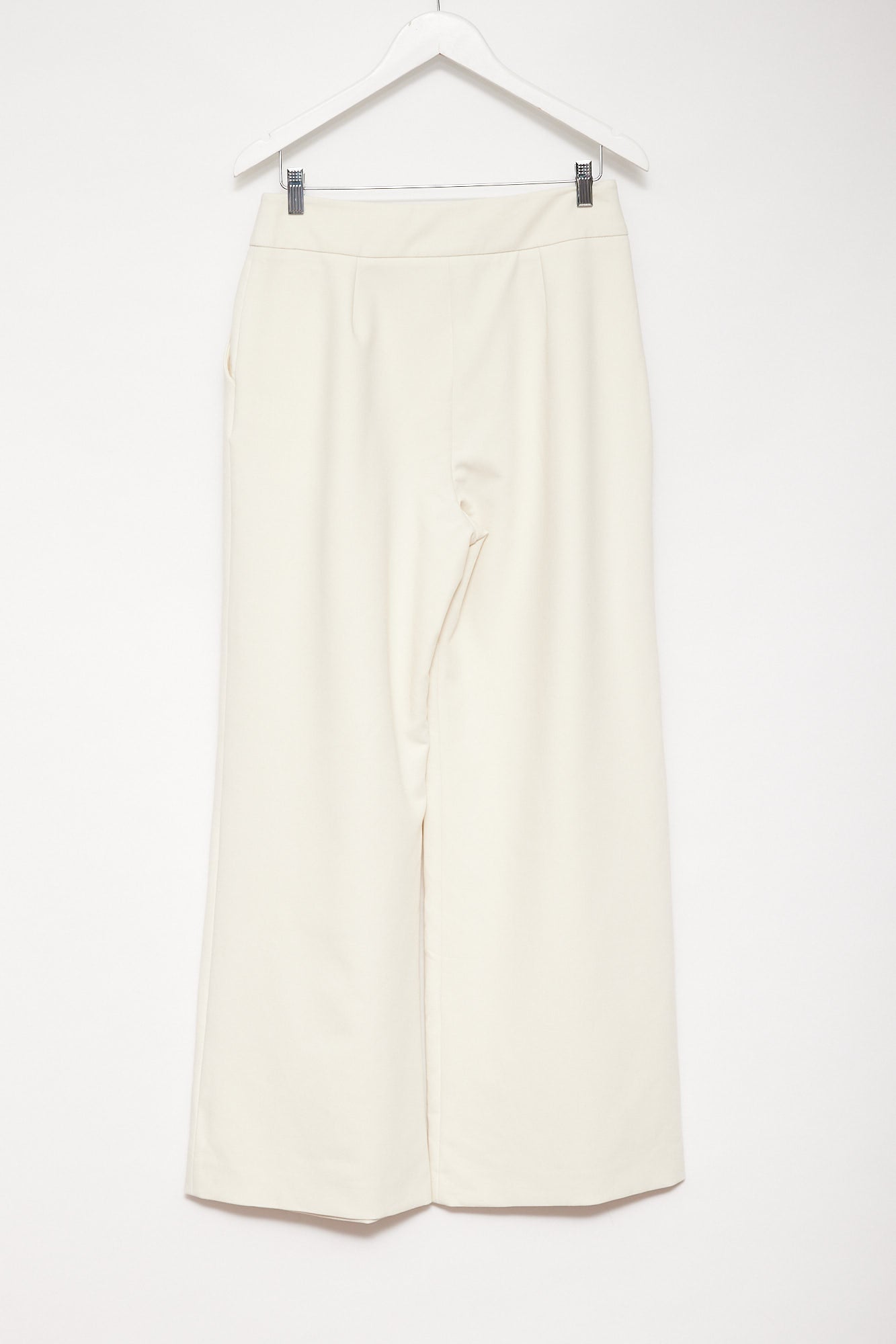 Womens Karen Millen white wide leg trousers size 12