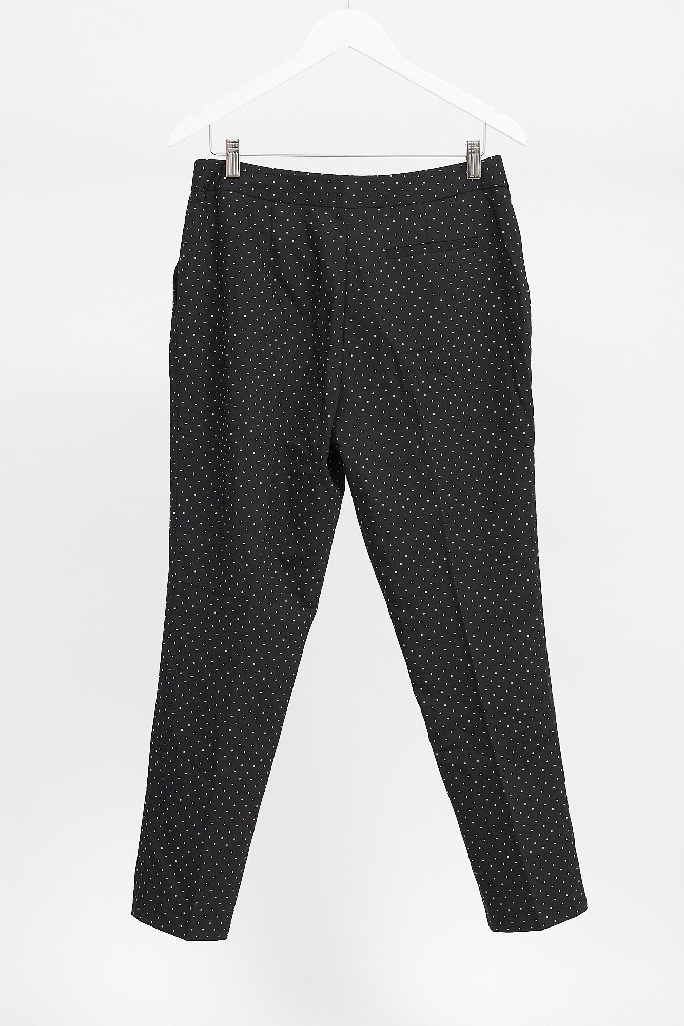 Womens Oasis Black Polka Dot Trousers: Size 12 or Medium