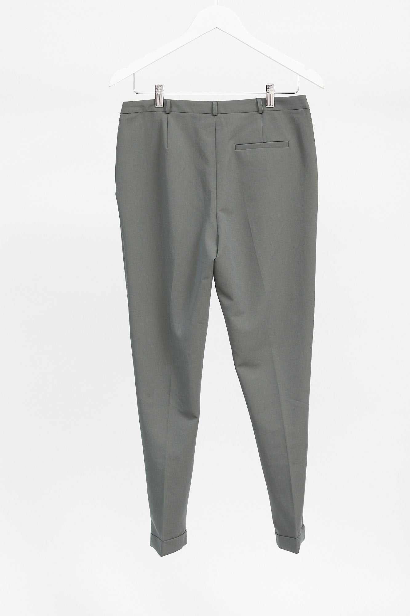 Womens Khaki Grey Trousers: Size Small