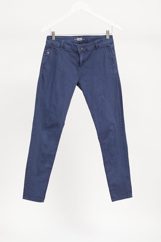 Womens Navy Pull & Bear Trouser: Size Small