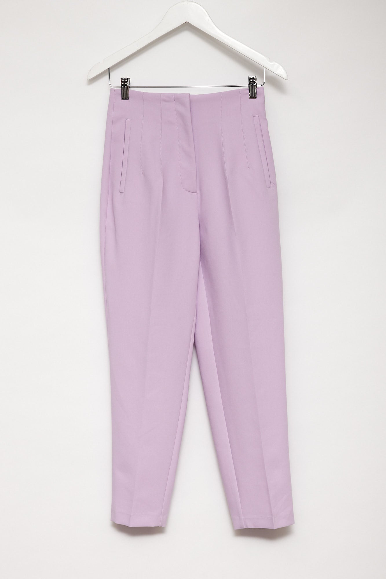Womens Zara Lilac high waisted trouser size small – thestylingbank