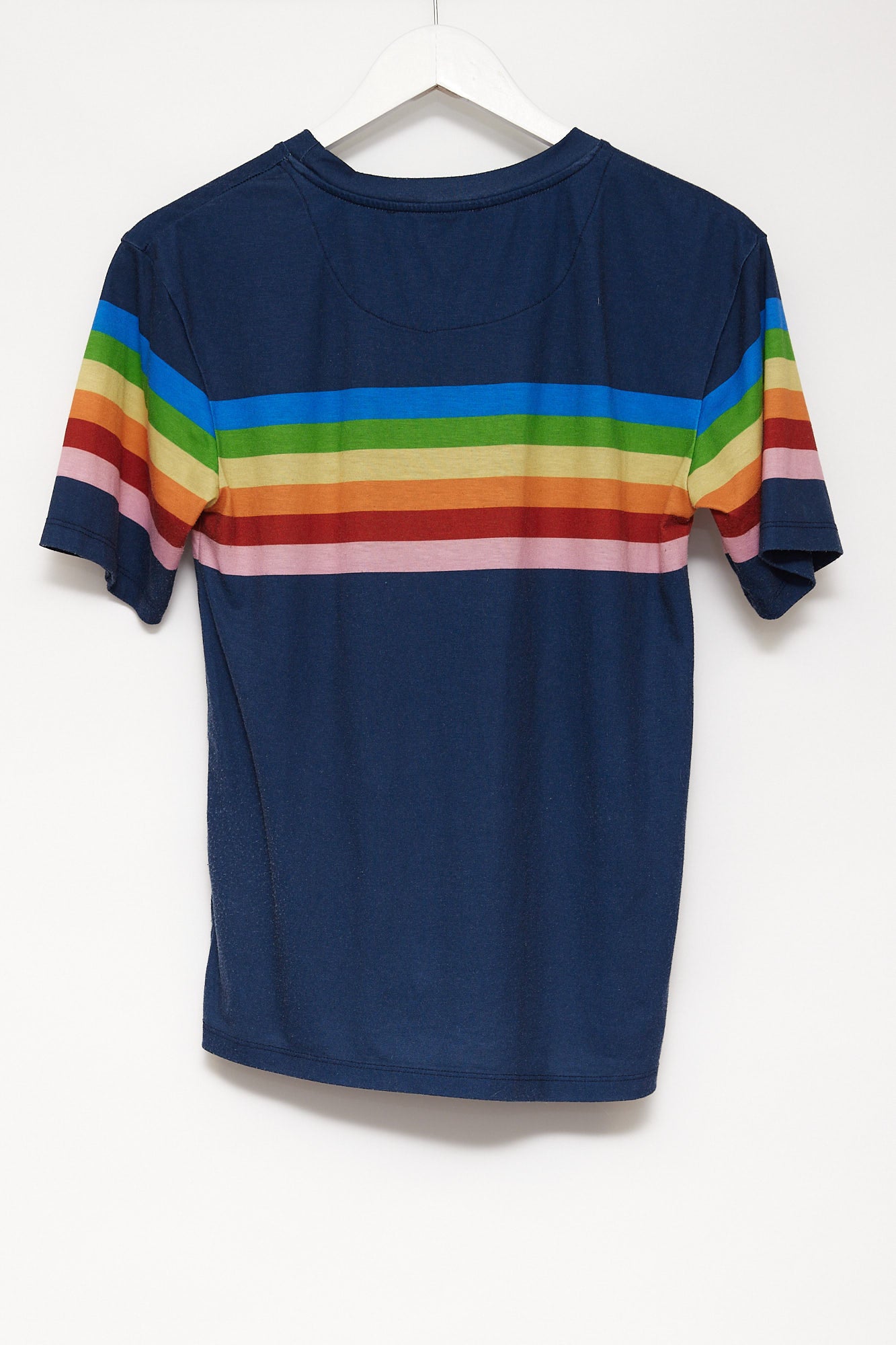 Womens Next Navy Rainbow T-shirt Size Small