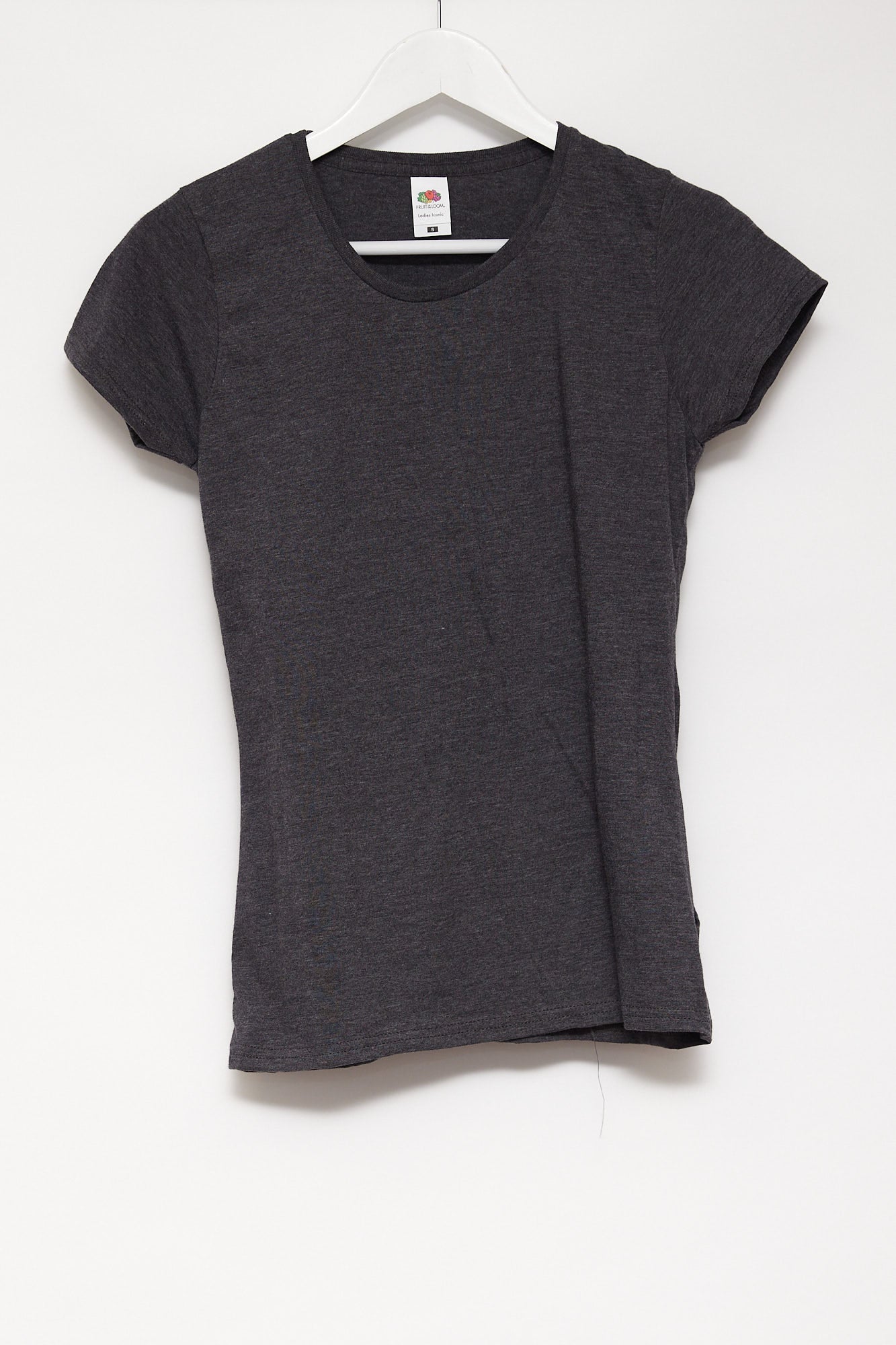 Womens Fruit of the Loom Grey T-shirt size small