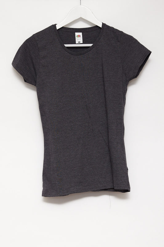 Womens Fruit of the Loom Grey T-shirt size small
