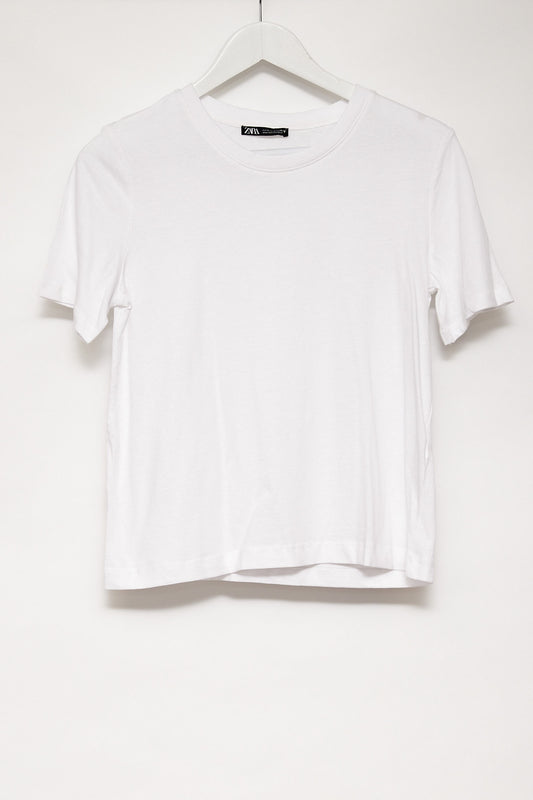 Womens Zara White T-shirt size small