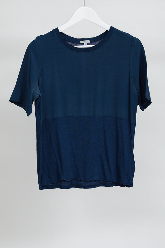 Womens Jigsaw Navy Short Sleeve: Size Small