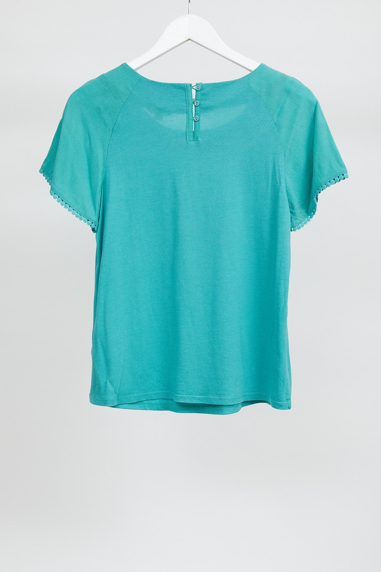 Womens Green Short Sleeve T-Shirt: Size Small