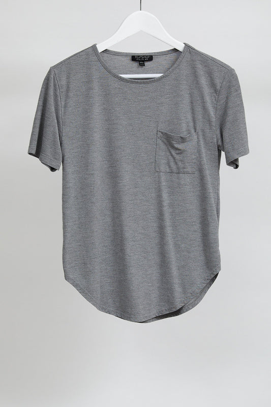 Womens Grey Short Sleeve T-Shirt: Size Small