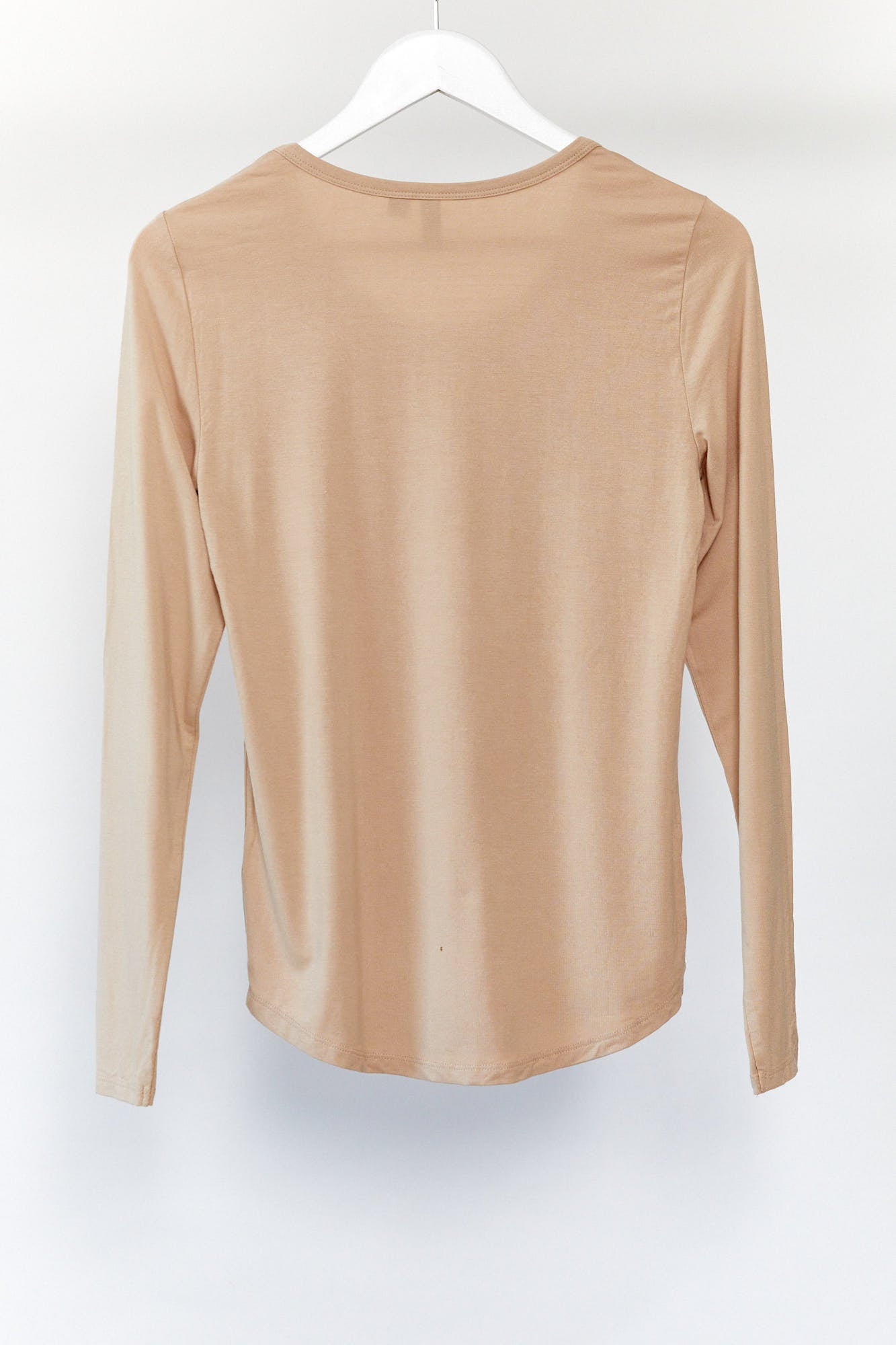 Womens ASOS beige long sleeve T-shirt size 10