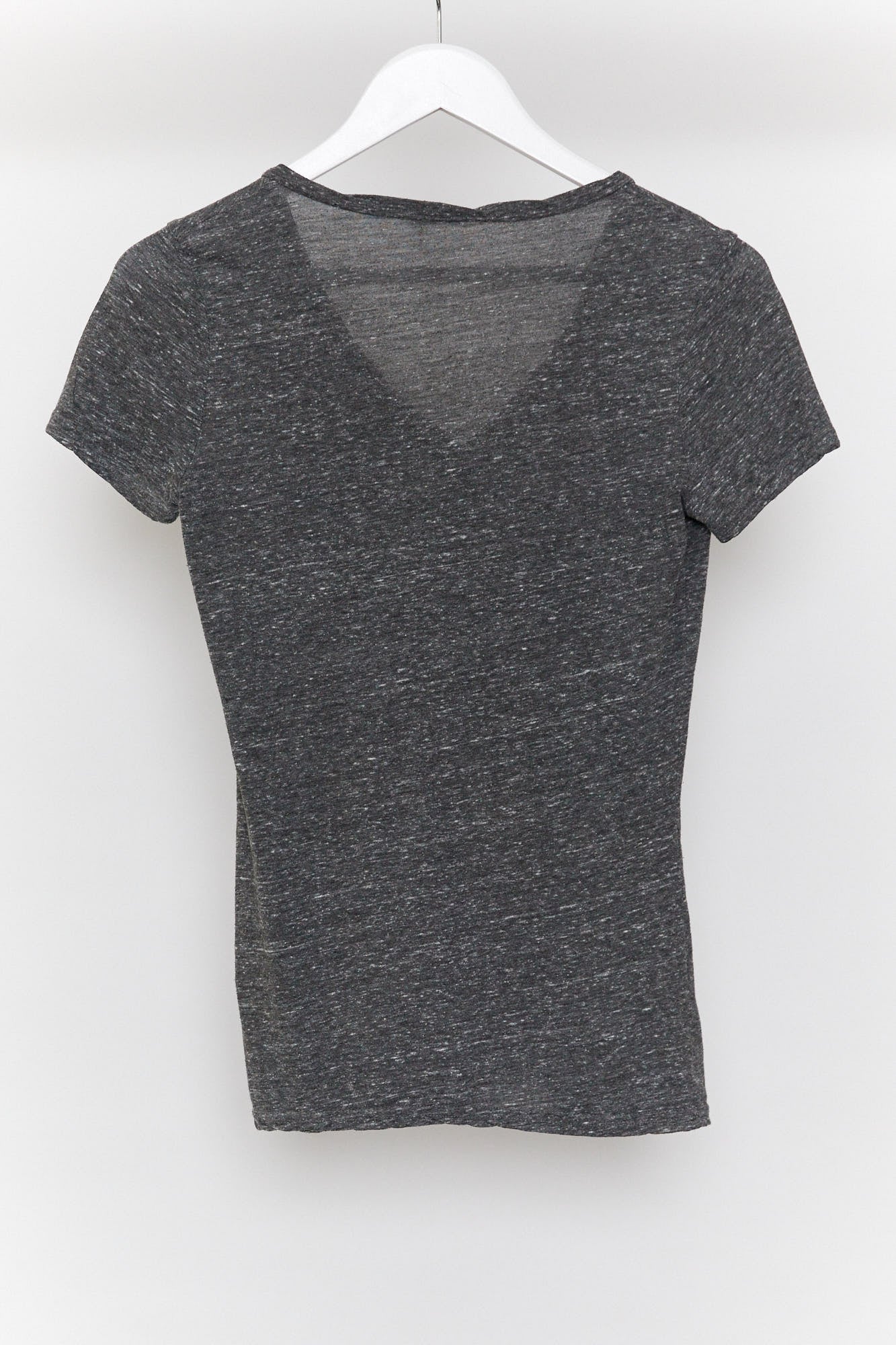 Womens Grey V-neck T-shirt size small