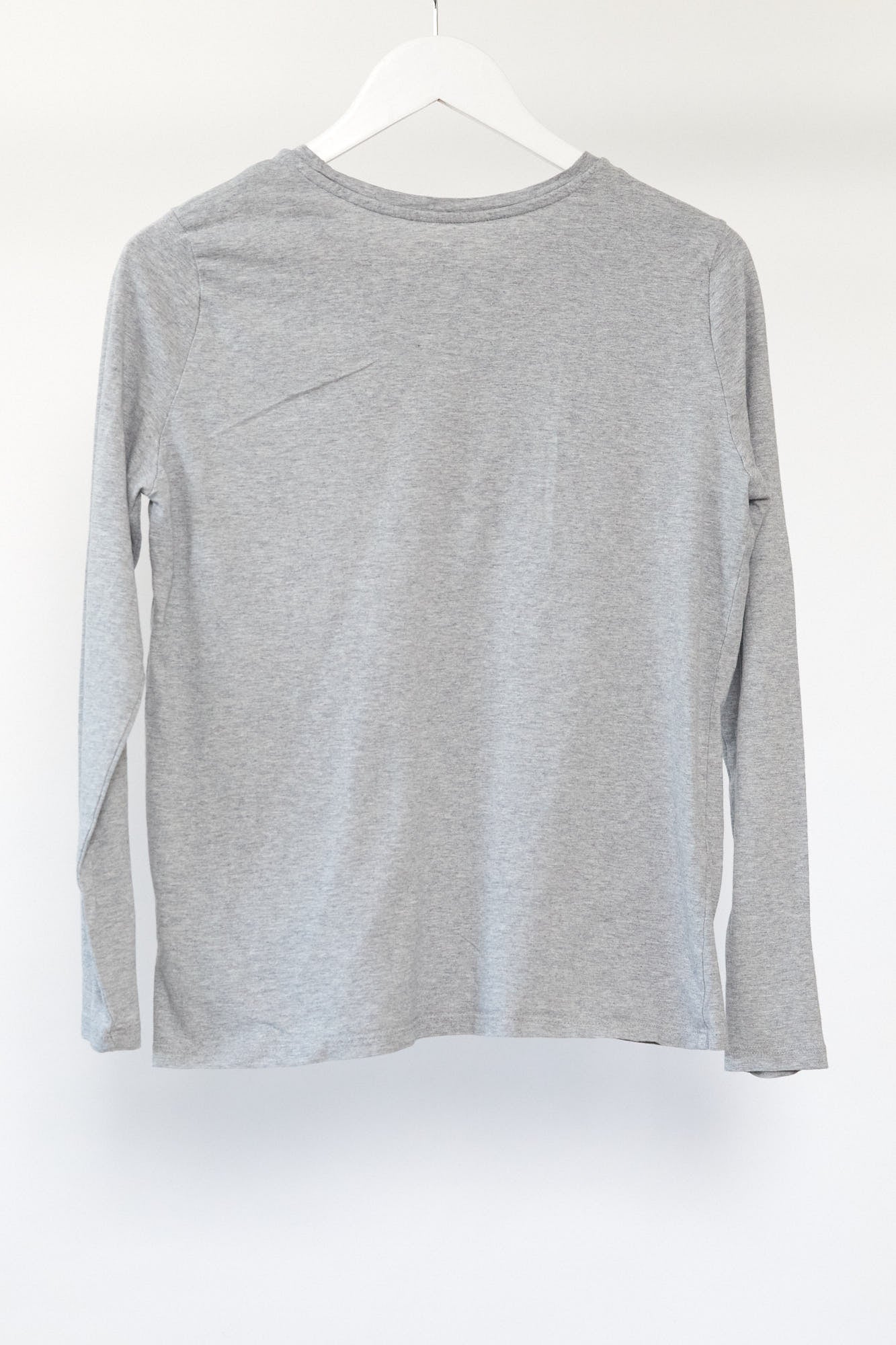 Womens Grey long sleeve T-shirt size small