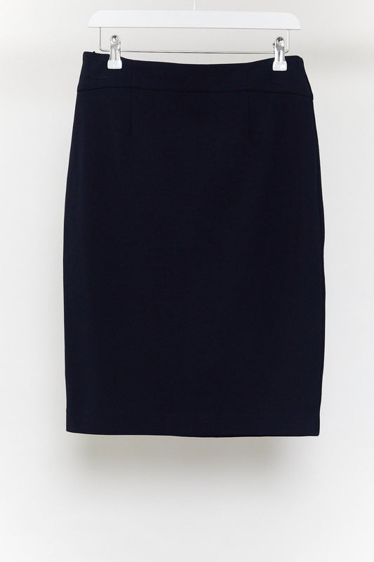 Womens John Lewis Navy pencil skirt size small