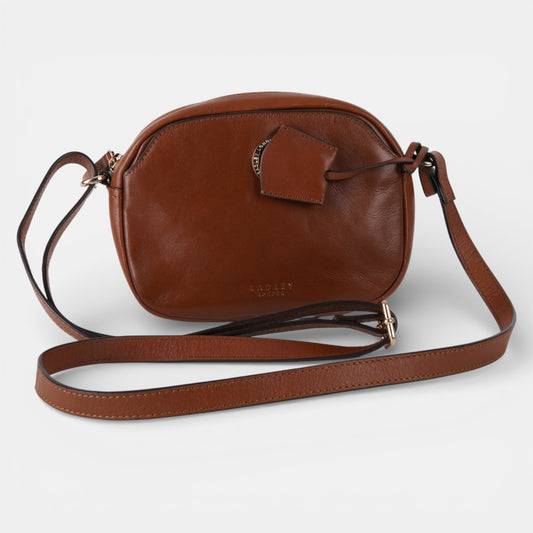Brown Leather Crossbody Purse Bag