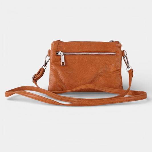 Small Brown Leather Crossbody Purse bag