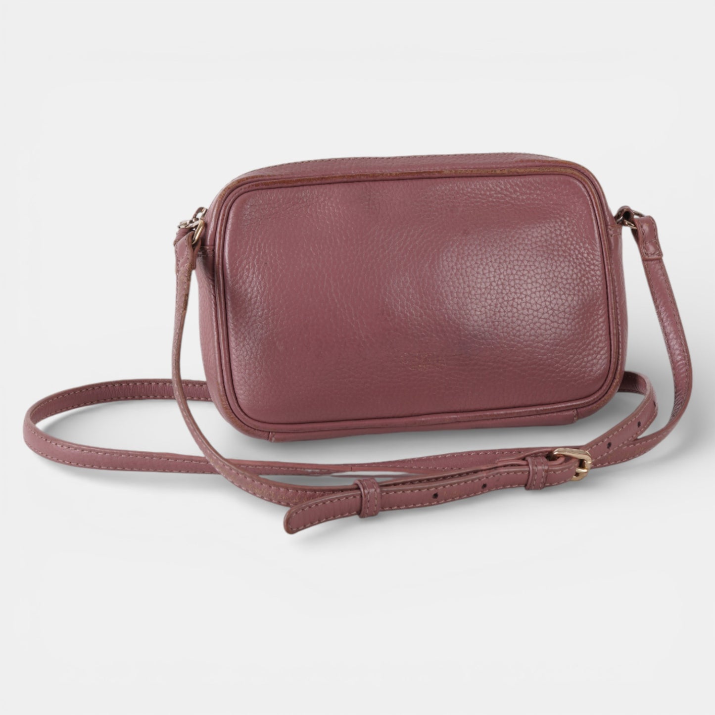 Rose Leather Crossbody Purse Bag