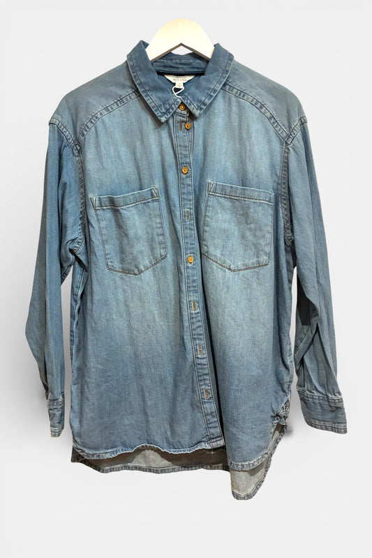 Womens Per Una Denim Shirt Size 14