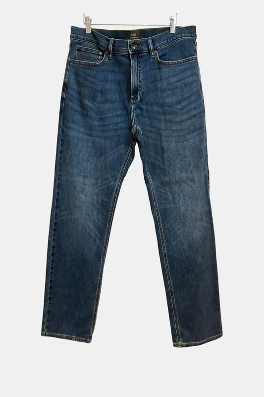 M&S Straight Mens Jeans Size 34/33"