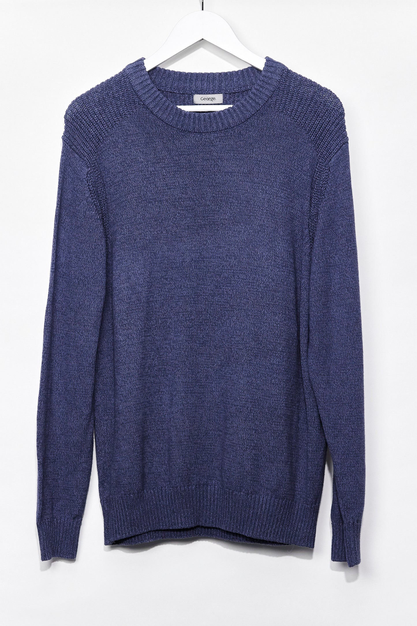 Mens George Blue Knitted jumper size Large
