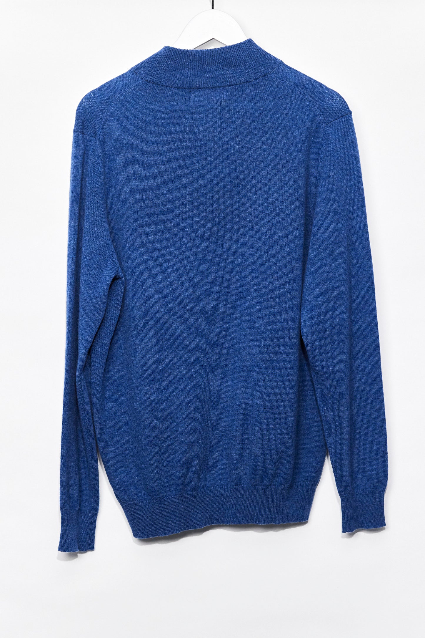 Mens Woolovers Blue Zip neck Jumper size Large