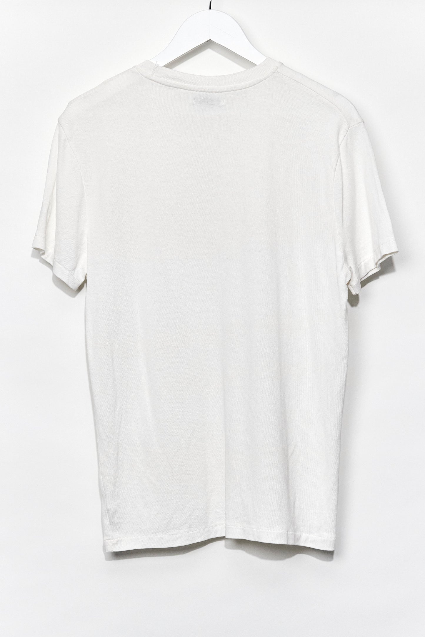 Mens Zara White Knitted T-shirt size Medium