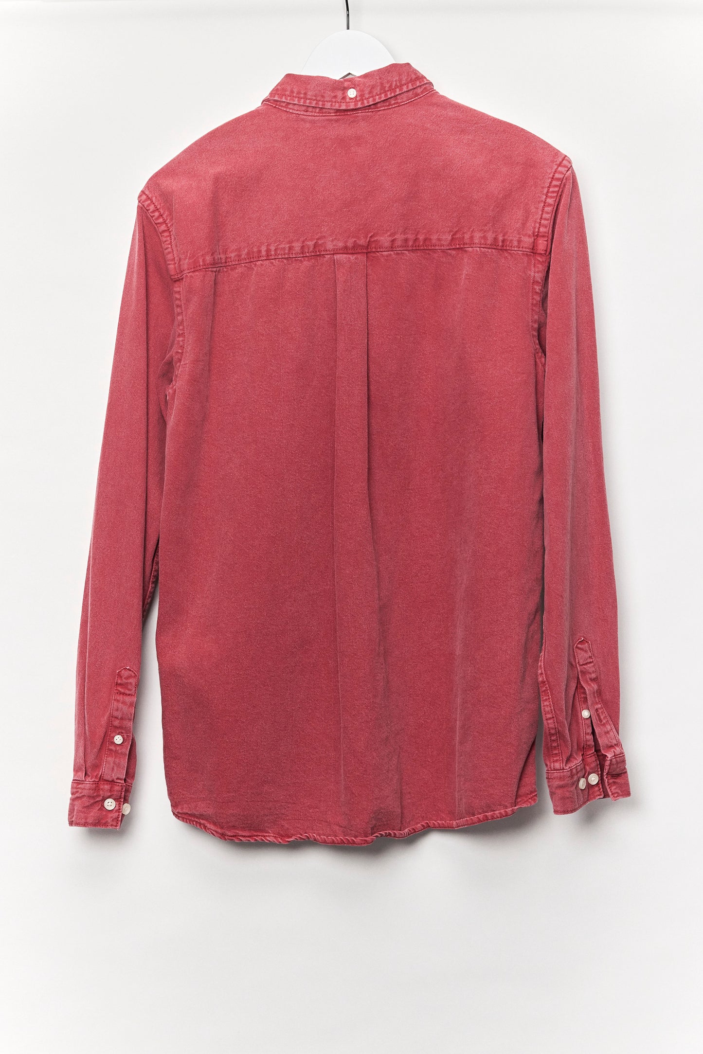 Mens Zara Red Oxford shirt Size Medium