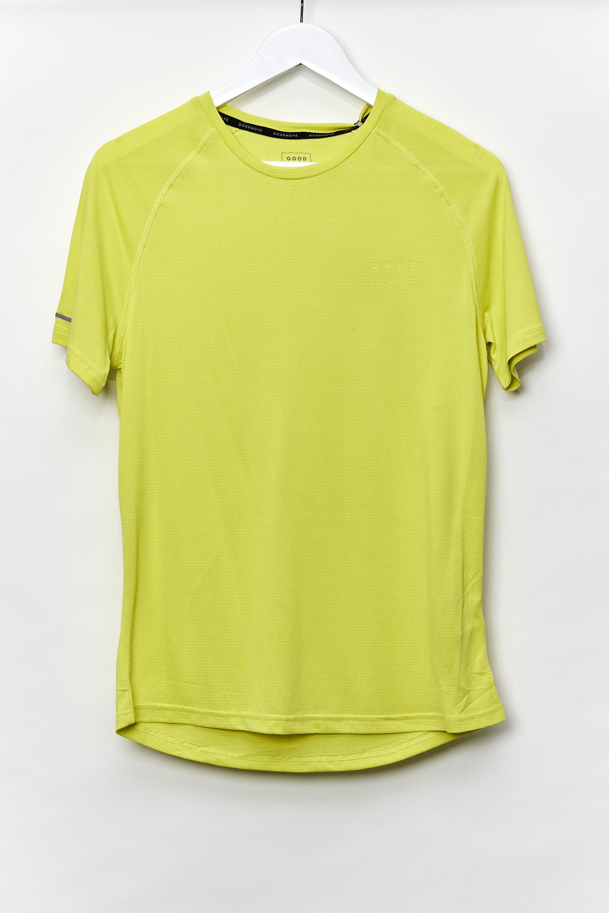 Mens M&S Goodmove Neon Yellow Sport top size Small – thestylingbank