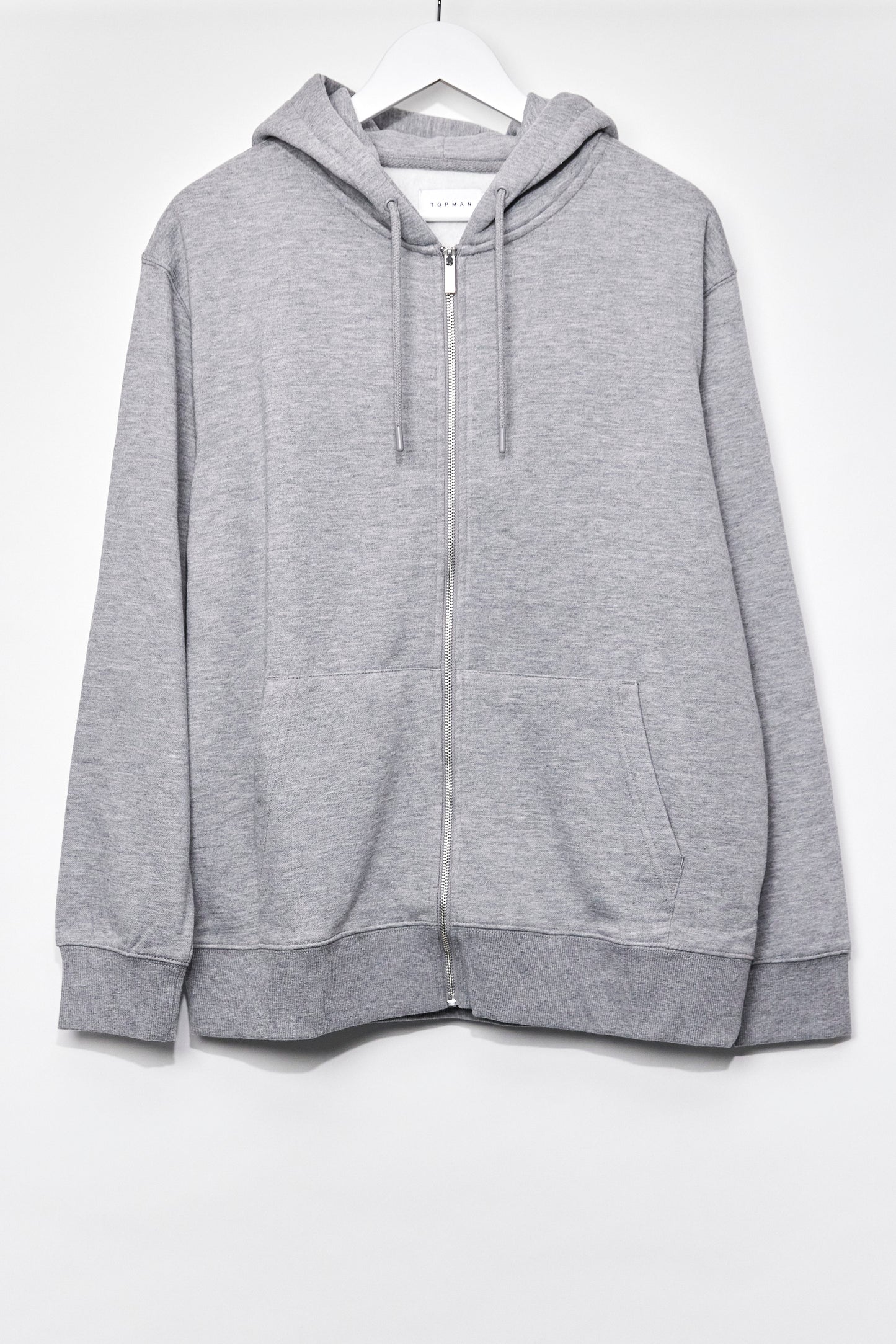 Mens Topman Grey Zip up hoodie size Medium