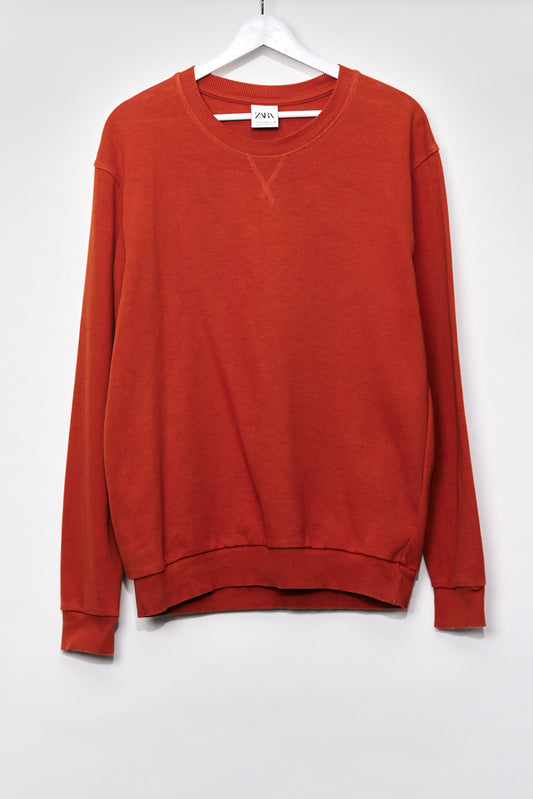 Mens Zara Orange Sweatshirt size Medium
