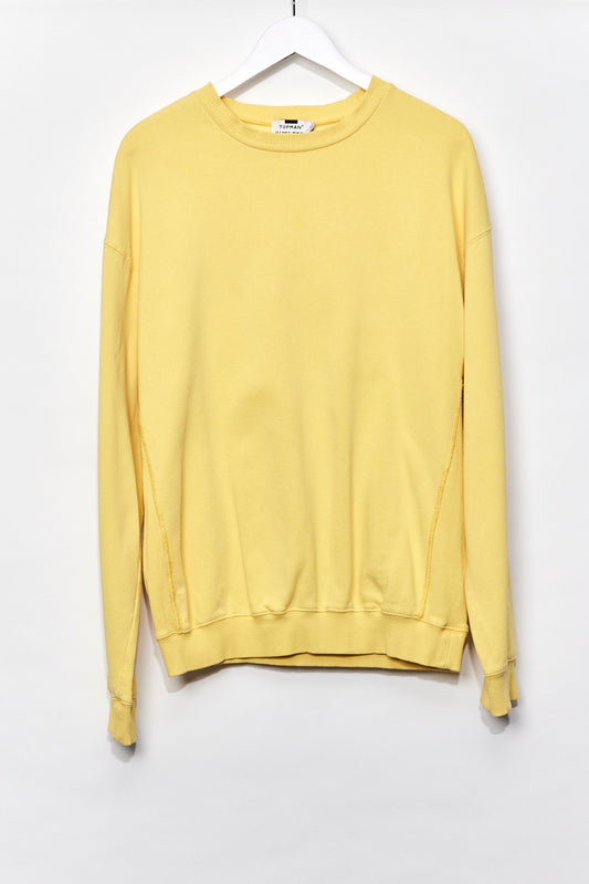 Mens Topman Yellow Sweatshirt size Small