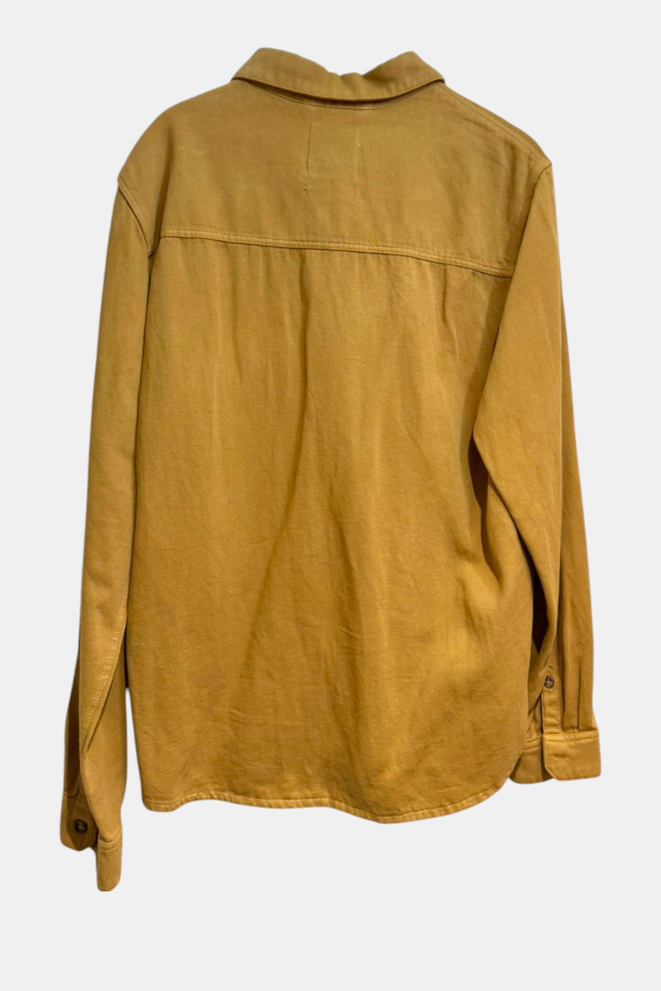 Mango Mens Yellow Over shirt size Large