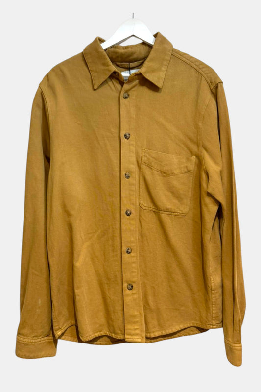 Mango Mens Yellow Over shirt size Large