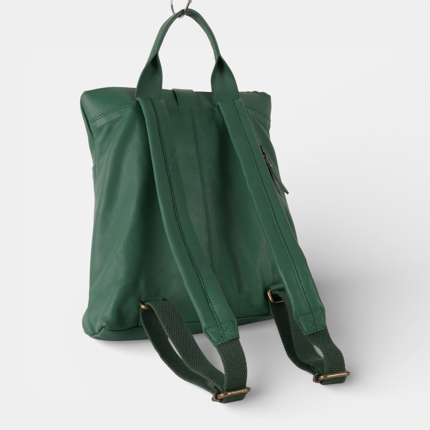 Green Leather Rucksack