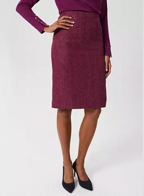 Womens Hobbs Purple tweed skirt size 10