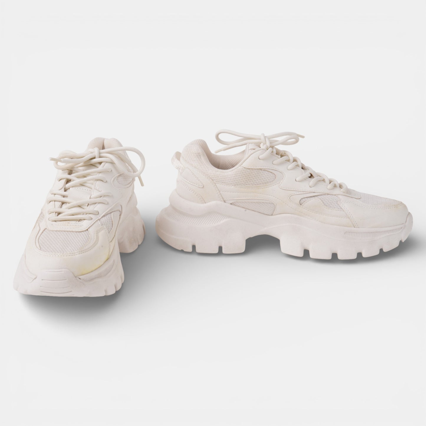 White Chunky trainers Size 9