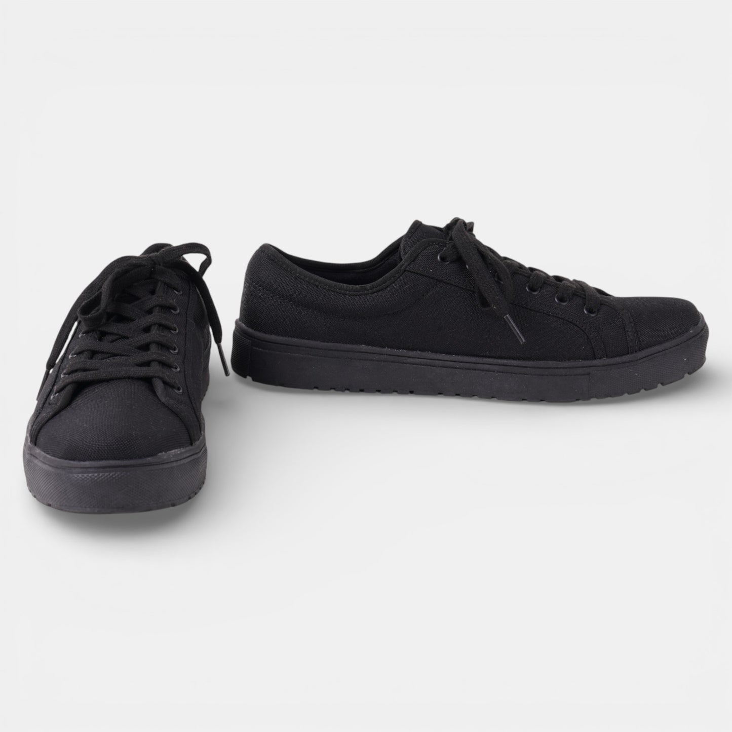 Black Lace up trainers size 9