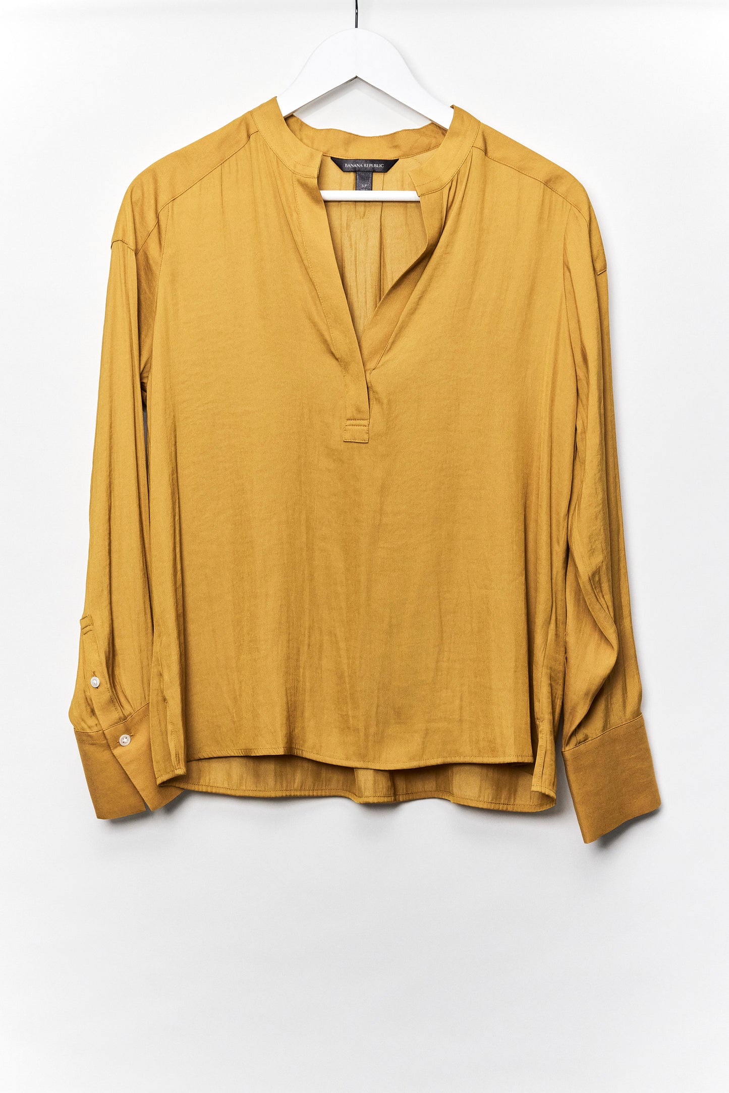 Womens Banana Republic Yellow Blouse Size Small