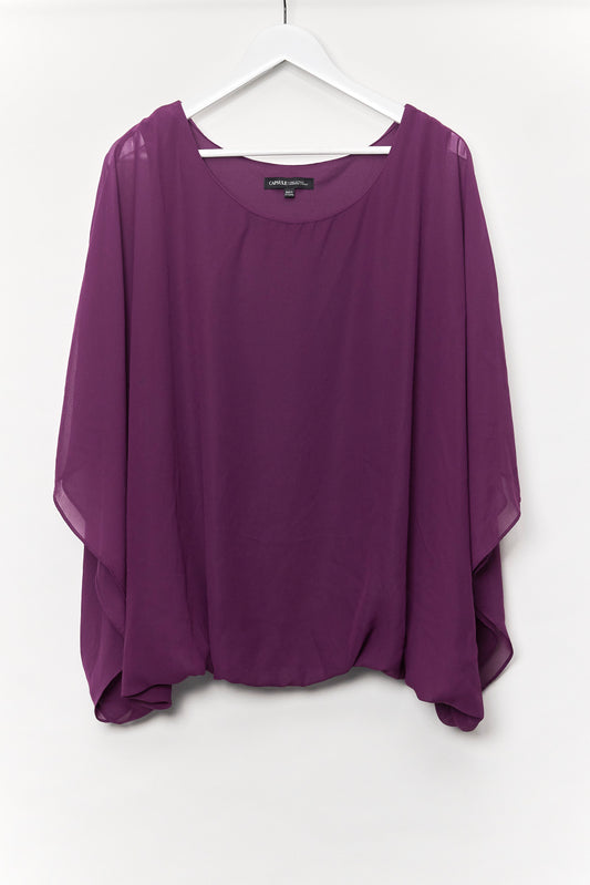 Womens Capsule Purple Blouse Size 20