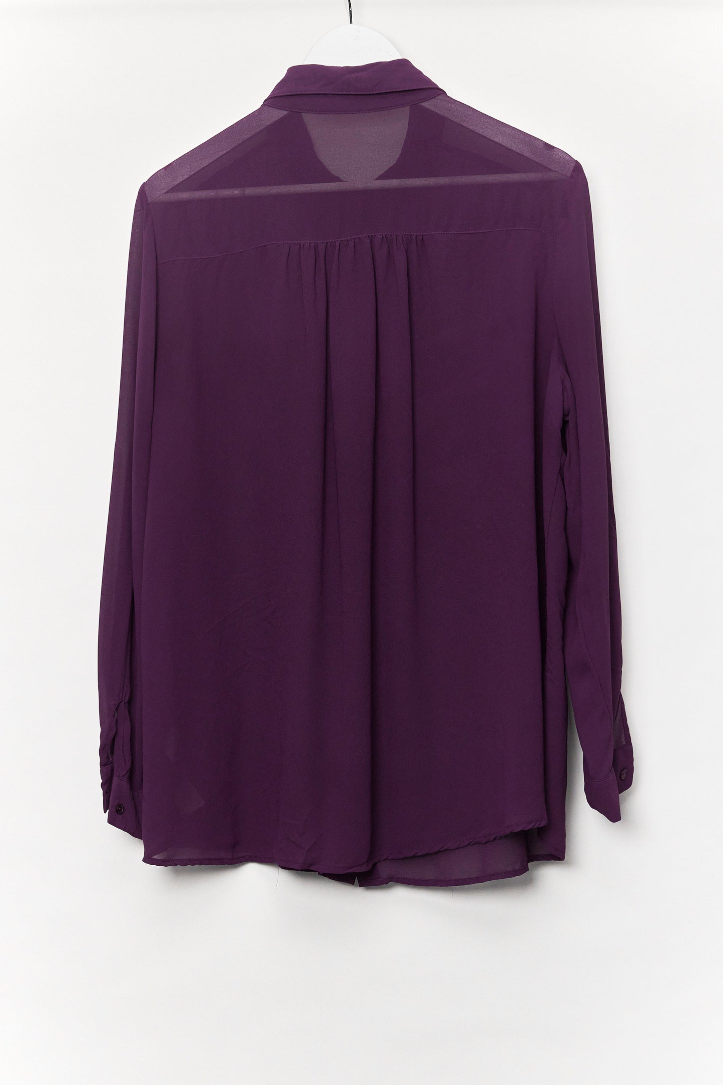 Womens Purple Sheer Shirt Size 20